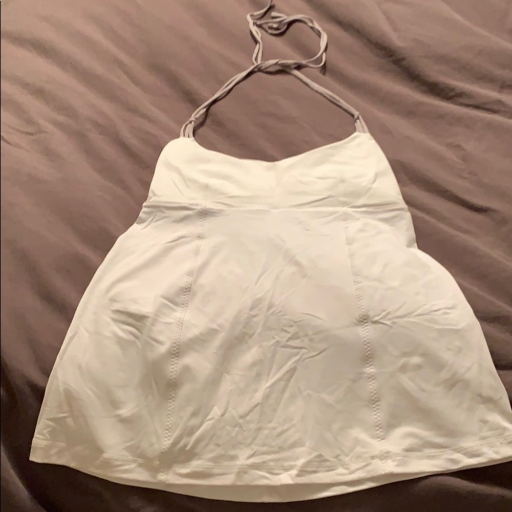 Brand new White Lululemon halter top, size 10